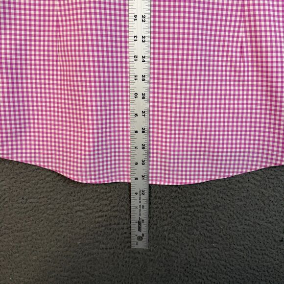 Eton Shirt Mens 15.5 Pink Check Contemporary Fit Dress Shirt Spread Collar - Picture 10 of 12